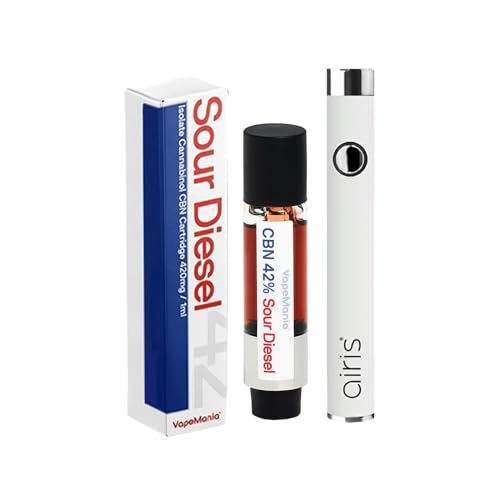 VapeMania CBN ���L�b�h �X�^�[�^�[ �Z�b�g SOUR DIESEL 42% 420mg 1ml �J�[�g���b�W �������� �j�R�`���Ȃ� �^�[���Ȃ� Airis Vertex ��