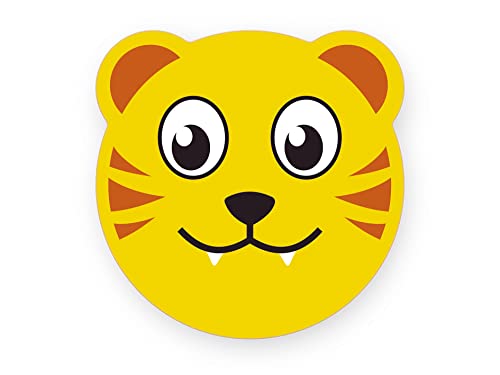 Mesa Infantil Em Madeira Tigre Decorada Mesinha Didatica Amarela Junges