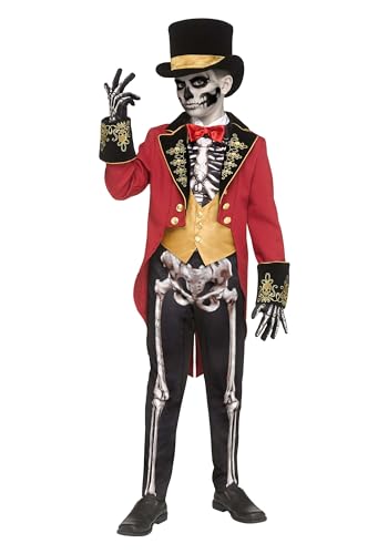 Disfraz Esqueleto Ringmaster para Niños Talla L miniatura 1