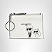 KARL LAGERFELD Paris Choupette SLG Zip Card Holder, Winter White Silver, One Size