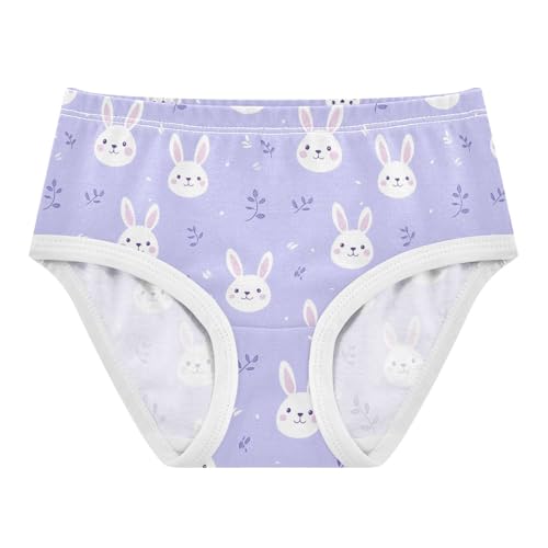 Girls Underwear Soft Cotton Cute Rabbit Kids Panties in Sizes 2/3t, 4t, 5t, 6 and 8
