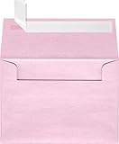 A1 Invitation Envelopes (3 5/8 x 5 1/8) - Rose Quartz Pink Metallic (50 Qty.)