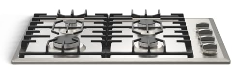 GASLAND Gas Cooktop 30 Inch with 4 Italy Sabaf Burners PRO GH2304SS,NG/LPG Convertible Natural Gas Propane Cooktops, Auto Ignition, Thermocouple Protection, CSA Certified