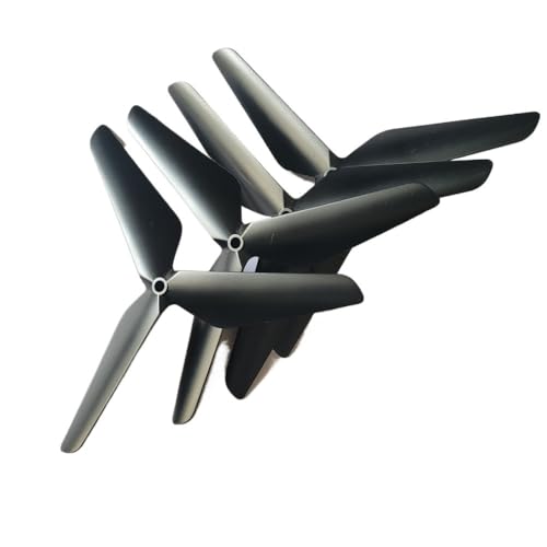 Kit de 4 hélices 3 Palas Colores para dron cuadricóptero con cámara SYMA X5C X5SW (hélice Principal)(4PCS Black)
