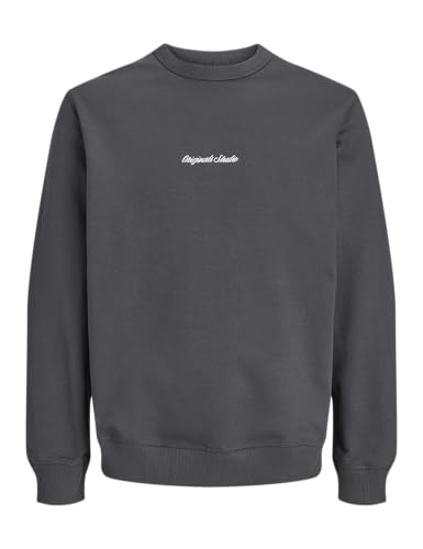 Jack & Jones Jornorrebro Emb Sweat Crew Noos, Asfalto, M