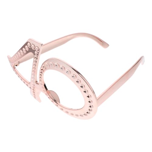 FOYTOKI Number Birthday Glasses Novelty Photo Props Party Eyewear 40th Milestone Adults Fun