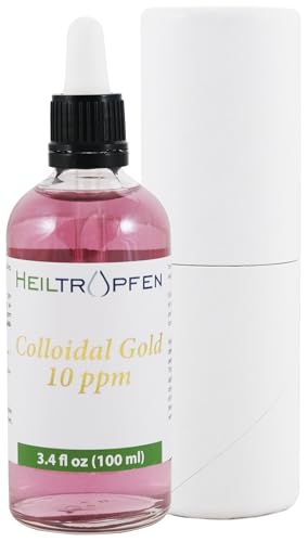 Colloidal Gold | 10 ppm | 3.4 Fl Oz - 100 ml | Third-Party Tested | Heiltropfen®