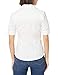 Lee Uniforms Juniors Short Sleeve Stretch Poplin Blouse, White, Small