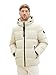 Produktbild TOM TAILOR Herren 1037350 Recycled Down Puffer-Jacke mit Abnehmbarer Kapuze, 26199-beige Alfalfa, XL