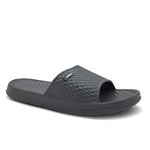 Image of FUNKYMONKEY Men's Shower Slides - Non Slip Quick Drying Sandals for Men - Lightweight Pool Beach Bathroom Slippers Indoor Outdoor