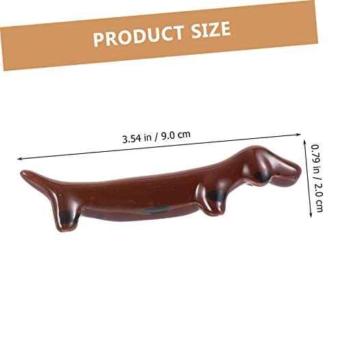 Luxshiny 4Pcs Ceramic Chopstick Rest Dinner Table Decor Home Decoration Dachshund Decor Animal Spoon Animal Chopstick Rest Chopsticks Rest Pillow Chopstick Organizing Rack Cutlery Organizer #TOP2