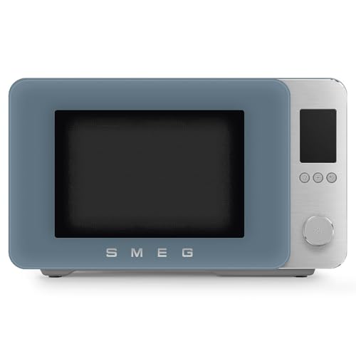 Smeg, Four à Micro-ondes Combiné MOC02SBMEU, 9 Fonctions et 3 Combinées, 25 Programmes Automatiques, Technologie Inverter, Système Soft Close, Accessoire...