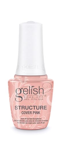 Gelish Brush On Structure Gel – Self-Leveling, Building and Strengthening Nails, Ideal for Sculpting, Enhancing Gel Manicures, and Achieving a Durable, Long-Lasting Finish (Cover Pink)