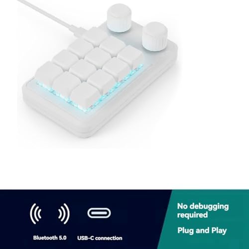 Programmation macro clavier personnalisé RGB hotswap Bluetooth pour raccourcis Mac et PC