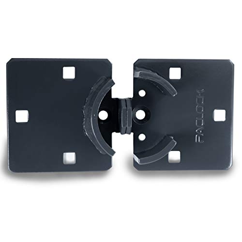 Image of PACLOCK's PL770 Hockey Puck Hasp, Padlock & Keys Not Included, Puck-Mountable w /Extra Security Features, No Backplates, Grey Powder Coated