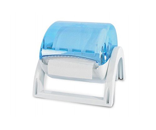 Bulky Soft BS paño de limpieza 01300 dispensador para para ruedas, máxima 31 cm diámetro, color blanco/azul/transparente