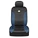 CAT Flexfit Black Blue Seat Covers for Cars, Trucks, & SUV - (2) Front Car Seat Cover Front Seat Protectors - Airbag Compatible Seat Covers for SUV Interior Covers & Truck Seat Cover Car Accessories