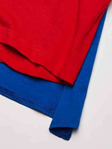 Disney Little Boys' Toddler Mickey Mouse Super Short Sleeve Cape T-Shirt, Red/Royal, 5T #TOP2