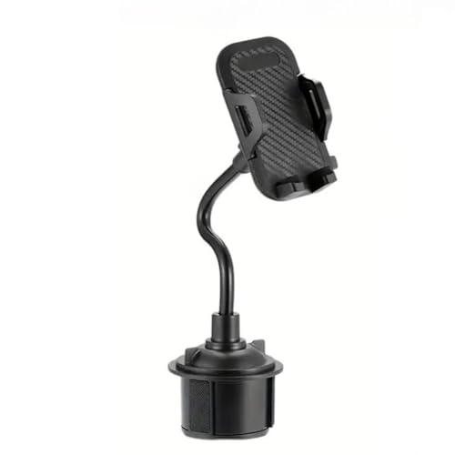 Suporte para celular com encaixe no porta-copos, ajustável, rotativo 360°, base do porta copos ajust