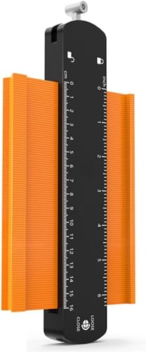 Farigrut コンターゲージ 型取りゲージ 木工用プロファイラー多機能 コピー定規 測定工具用ケガキ工具 測量用品