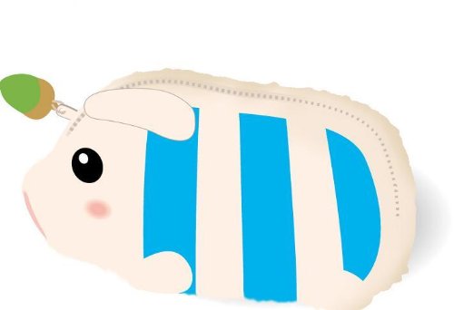 AIROU die cut face porch Pugi importé du Japon, pochette peluche originale de collection