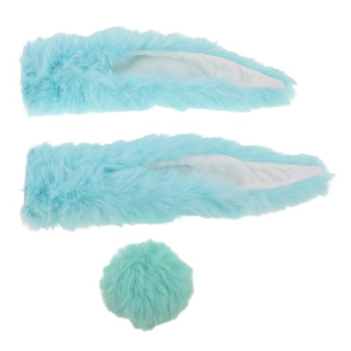 Orejas de conejo para casco azul, accesorio ligero anticaídas