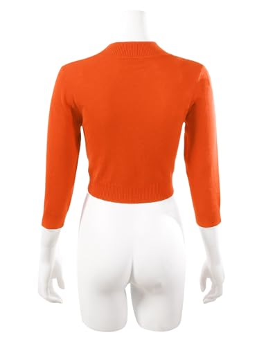 Image of Allsense Women's 3 /4 Sleeve Bolero Shrug for Dresses | Open Front Cropped Cardigan, Lightweight Knit Dress Cover Up