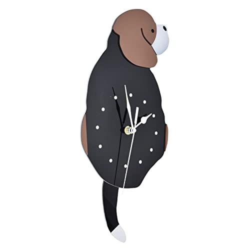Horloge murale de chien design chic effet 3D pour intérieurs raffinés - 8