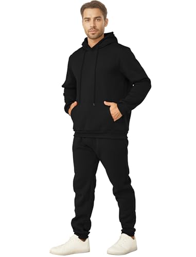 Men's Tracksuits 2 Piece Casual Long Sleeve Sweatsuits Athletic Hoodie and Sweatpants Set Jogging Suit2