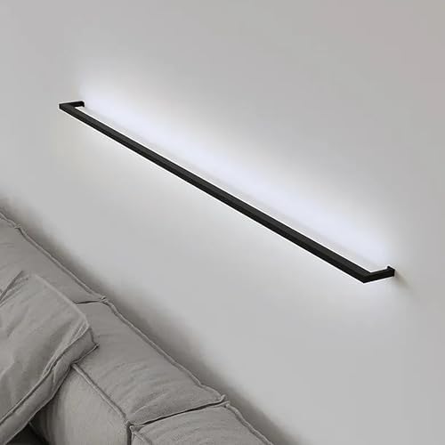 Sonneman Modern Lighting 2814.25-4-27 Thin-Line 48" Dimmable LED Indirect Linear Wall Bar Light Fixture for Bathroom, Bedroom, Office or Hallway Install Horizontal or Vertical-2700K-48- SatinBlack