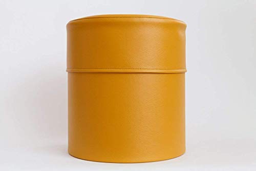 【TEES FACTORY】生活感ゼロ ゴミ箱に見えないゴミ箱 Mサイズ マスタード 《pinoco》12l 袋が見えない 抗菌機能 蓋なし 軽量 リビング 洗面所 寝室 車 おしゃれ インテリア 収納ボックス 国産素材 PVCレザー 撥水 防汚 ギフト