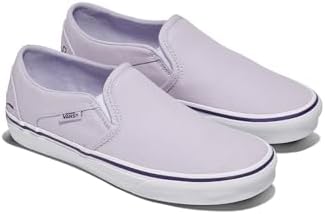 Vans Womens Asher Adult Low Top Sneakers, Mono Embroidery Lilac Mist, 9 - 5