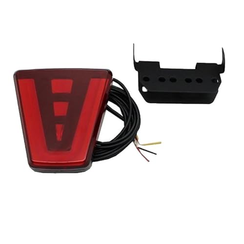 Lampe stroboscopique de sécurité arrière 12V rouge avec feux stop LED