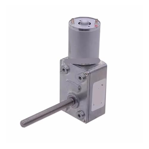 Motor reductor CC 12V y 30 RPM de alta resistencia con eje de tornillo M6 2