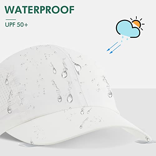 Zowya Cool Sun Hat Outdoor Sport Cap Breathable Quick Drying Waterproof Unstructured Running Climbing For Men Women White thumb #2