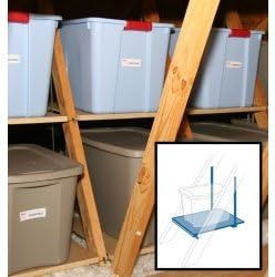 Set of 2 Attic Truss Storage Shelves