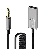 [ Exklusives Design ] ▬ Hochwertige Verarbeitung vergoldeter Kabelstecker. Selbsteinziehendes Kabel variable Länge von 0.4m bis 1m