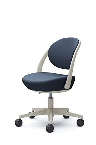 オカムラ パラベル パーソナルチェア 在宅ワーク対応 5本脚ウレタンキャスター ライトグレージュ インディゴ 8CBAEN-FXW4