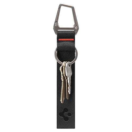 Spigen Karabiner mit Band und Schlüsselanhänger Schlüsselring – Schwarz