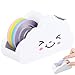 Funny Tape Dispenser for Kids Cloud-Shaped Cute Tape Dispenser with a Rainbow Tape Plastic Desktop Tape Dispenser with Cute Smile for Kids Art Craft for Office School