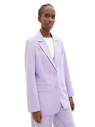 TOM TAILOR Denim Damen 1035875 Blazer, 31042-Lilac Vibe, M
