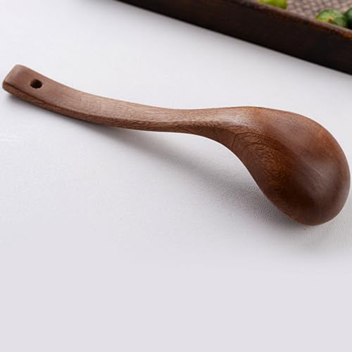 Cooking Utensils Set, 4-Piece Set Solid Wood Ergonomic Handle Hangable Durable Bending Resistance Cooking Spoons,Comfortable to The Touch Rounded Edges Cooking Spatula for Home Kitchen Cooking - image 8