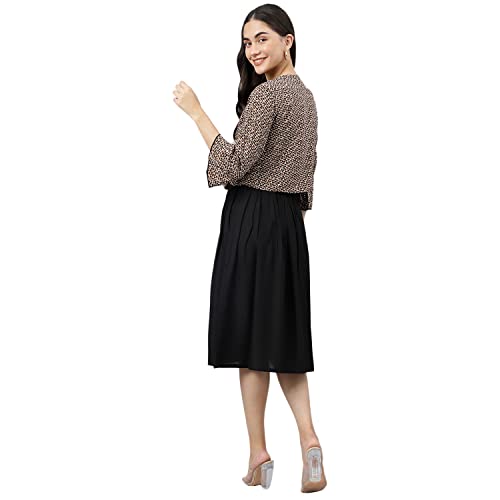 Image of DEEBACO Women Floral Printed Shrug Dress