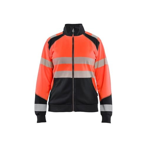 Sweat de travail zippé haute visibilité femme durable Blaklader 3508 rouge noir taille XXXL