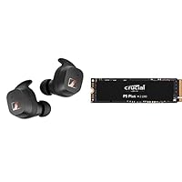 SENNHEISER Sport True Wireless Ohrhörer – Bluetooth-In-Ear-Ohrhörer für einen sportlichen Lebensstil, Musikhören &amp; Crucial P5 Plus CT500P5PSSD8 500GB Solid State Laufwerk, bis zu 6600MB/s, Schwarz