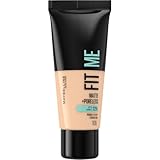 Maybelline Fit Me Foundation, Medium Coverage, Blendable With a Matte and Poreless Finish, For Normal to Oily Skin, Shade: 105 Natural Ivory, 30ml