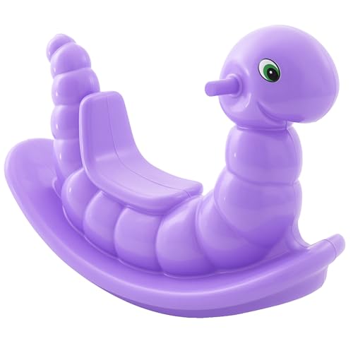 BE PLACE KIDS Gangorra Infantil Minhoquinha – Brinquedo Educativo de Plástico Resistente – Para Meninos e Meninas – Cores Sortidas (lilás)