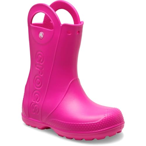 Image of Crocs Kids' Handle It Rain Boots | Waterproof Slip On Shoes | Kids' Rain Boots