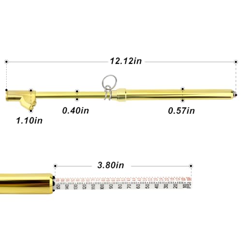 Image of MEANLIN MEASURE 2PCS Gold Double Straight Type Tire Pressure Gauge, Dual Head Air Pressure Gauge, Pressure Range 10-150 Psi (Suitable for Trucks, etc.)