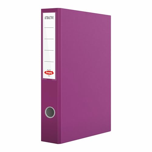 Image of Anupam Attractive Ring File | 1 inch 2D Ring Binder | N16 Full Size (F /S) Robust Textured Cover | Large Capacity Document Organizer | Finger Hole for Easy Shelf Access | Office & Home (Maroon, Pack of 2)